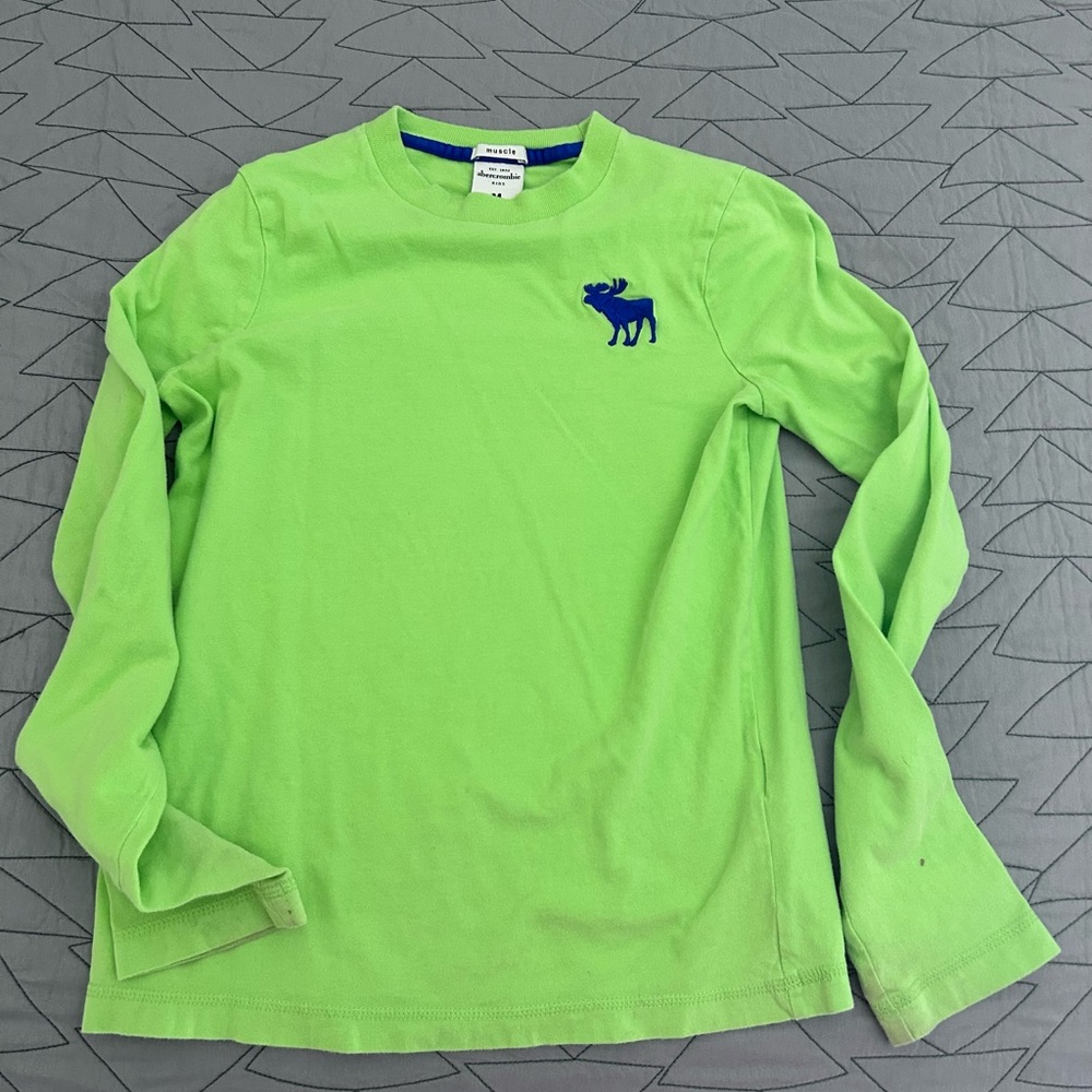 Abercrombie & Fitch kids boys long sleeve shirt size medium
